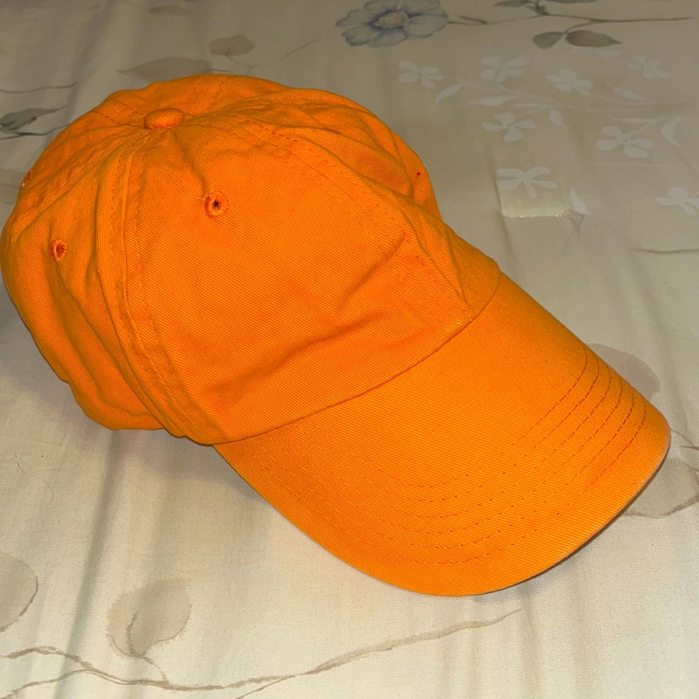Orange Urban Outfitters Baseball Dad Cap